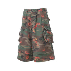 CapCabin “Floral Camo Cargo Shorts”