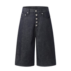 CapCabin “Raw Button Denim Jorts”