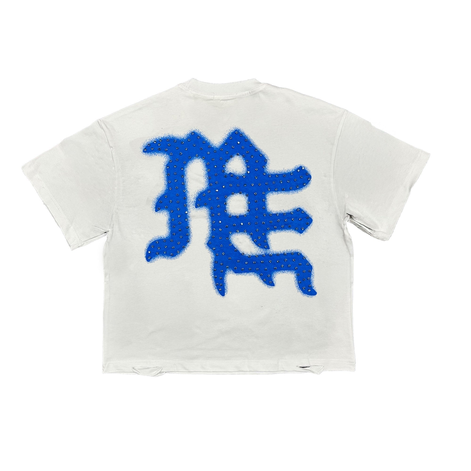 Mixed Emotions　Blue ‘End’ Rhinestone Tee