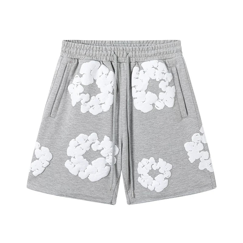 Denim Tears Casual Summer Shorts Grey