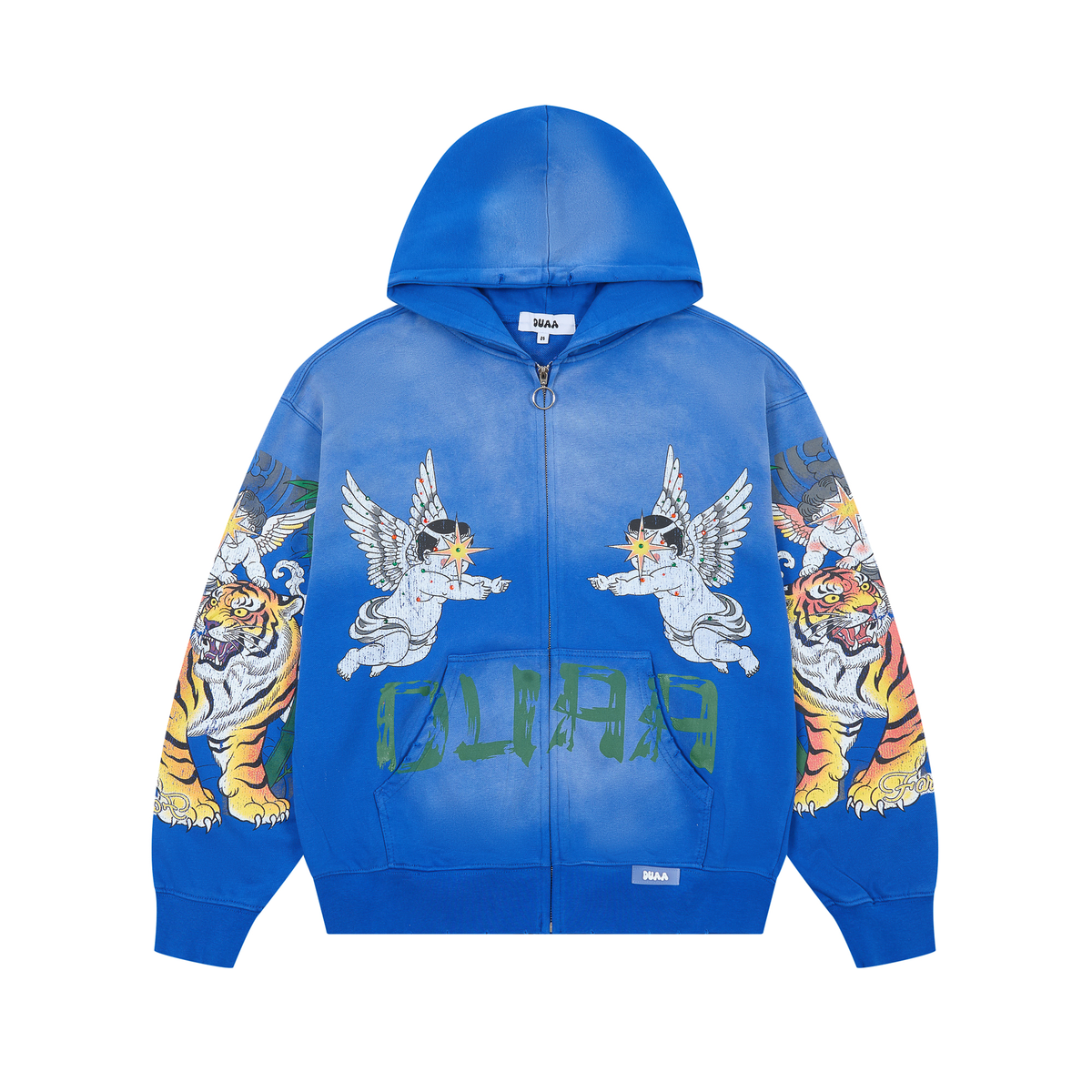 DUAA Angel Tiger Vintage Hoodie