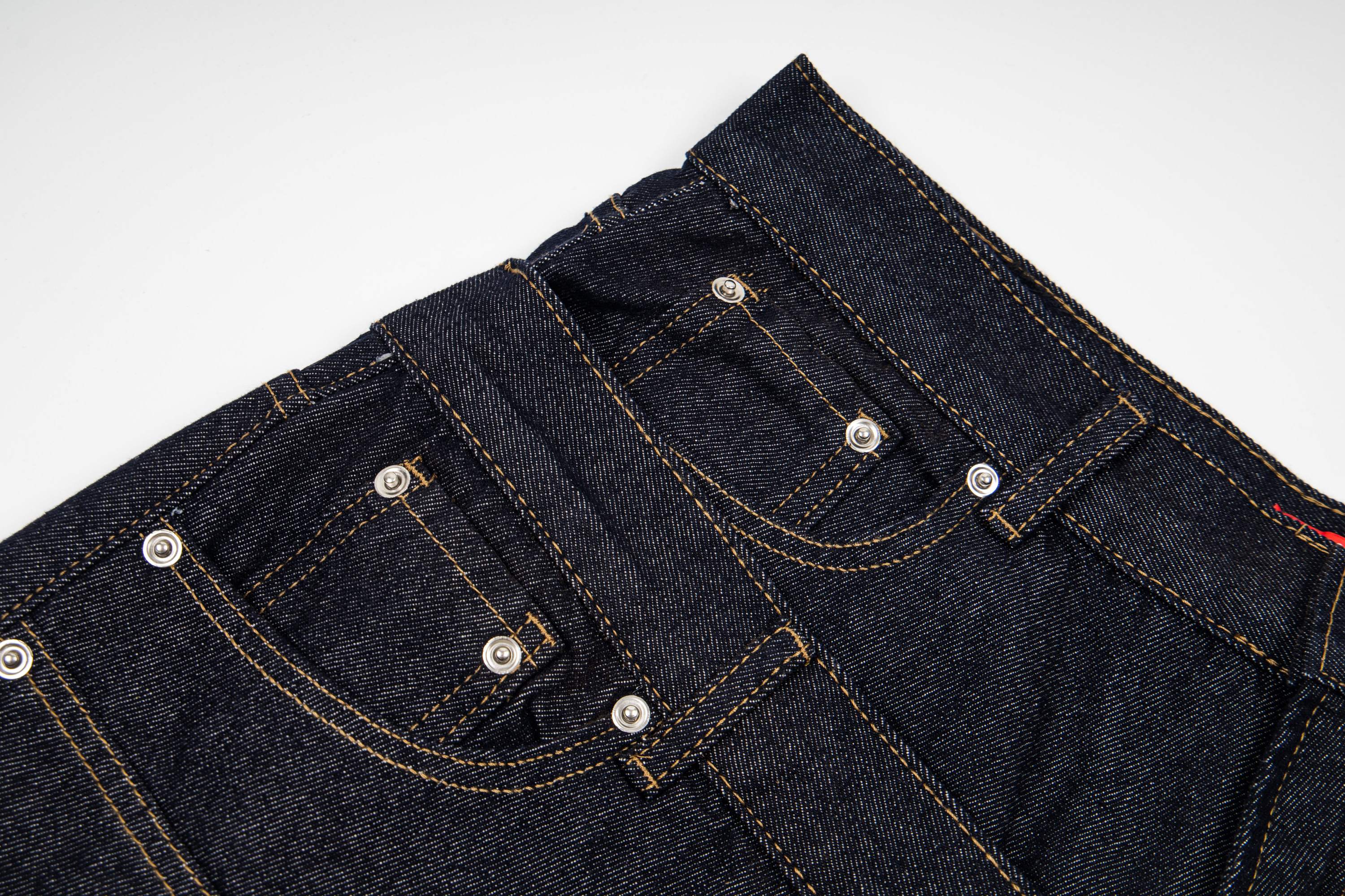 CapCabin “Double Waist Panel Denim Shorts”